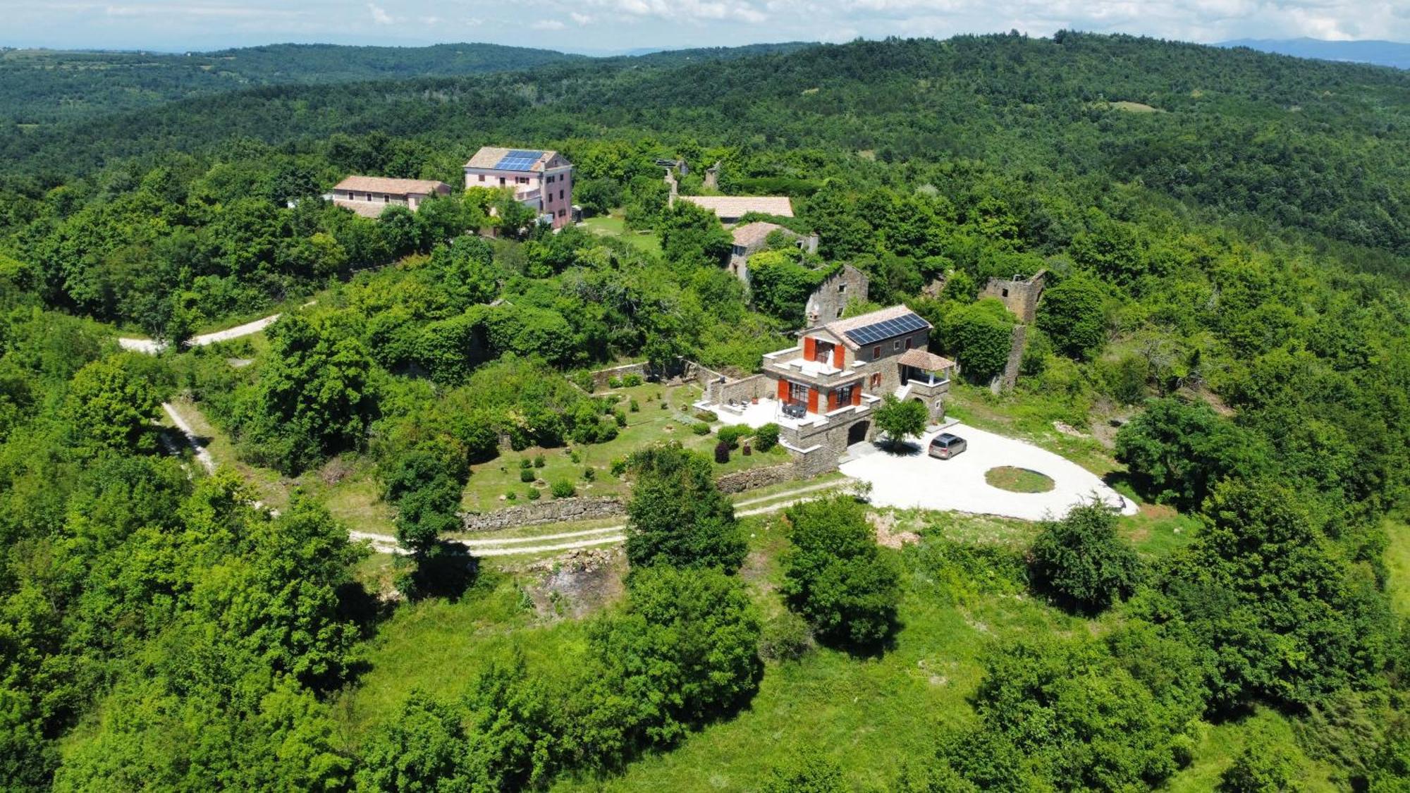 Вілла Casa Del Conte - Peaceful Hideaway In North Istria Ґрожнян Екстер'єр фото