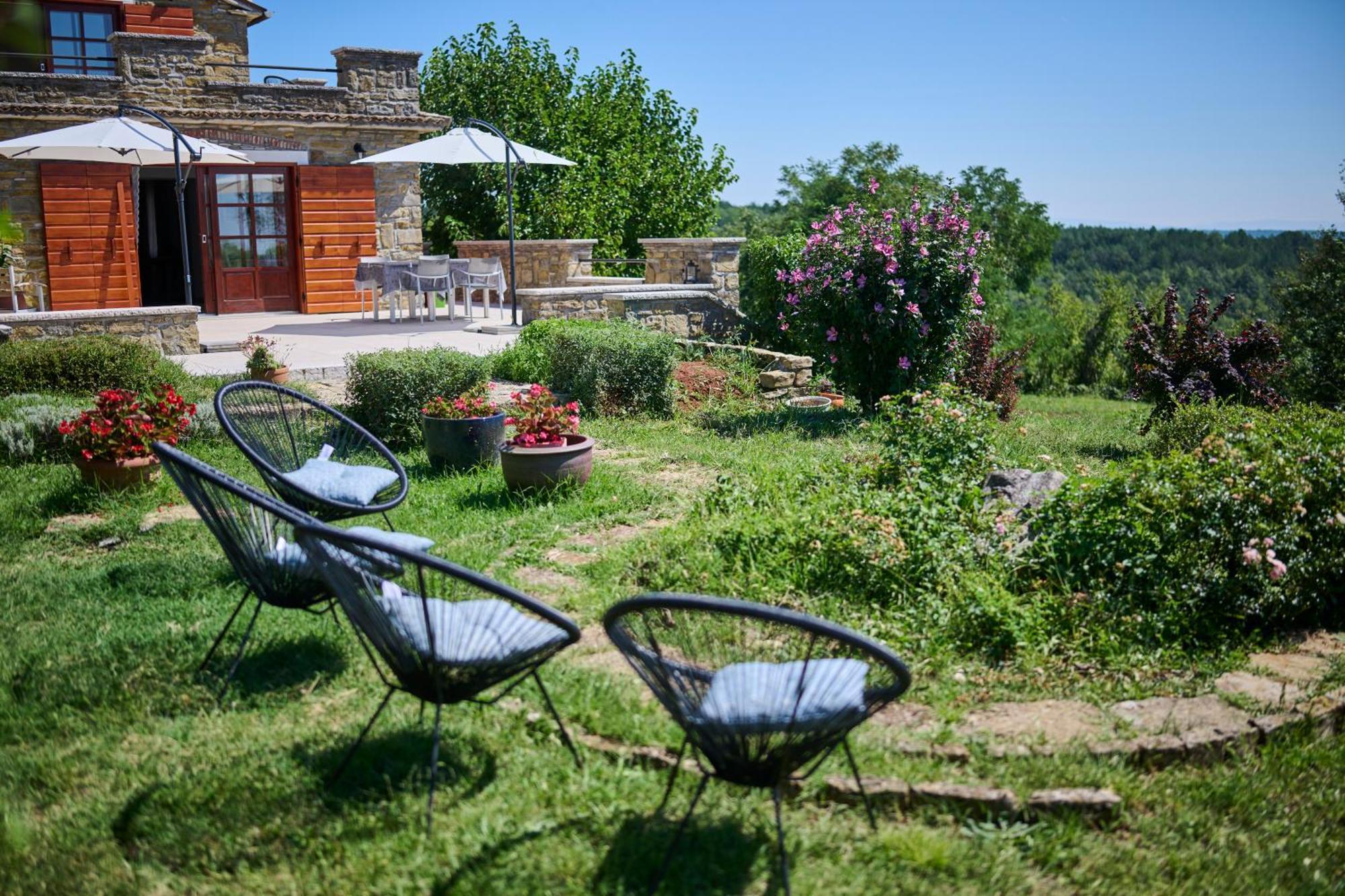Вілла Casa Del Conte - Peaceful Hideaway In North Istria Ґрожнян Екстер'єр фото
