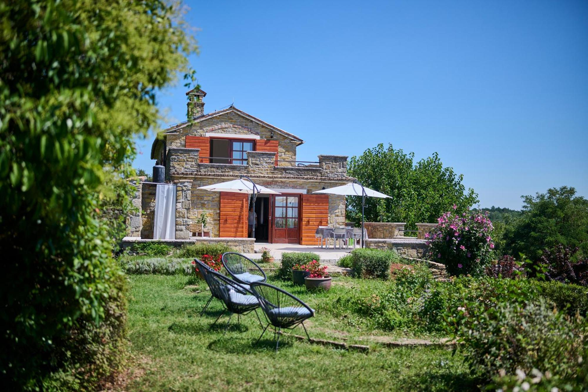Вілла Casa Del Conte - Peaceful Hideaway In North Istria Ґрожнян Екстер'єр фото
